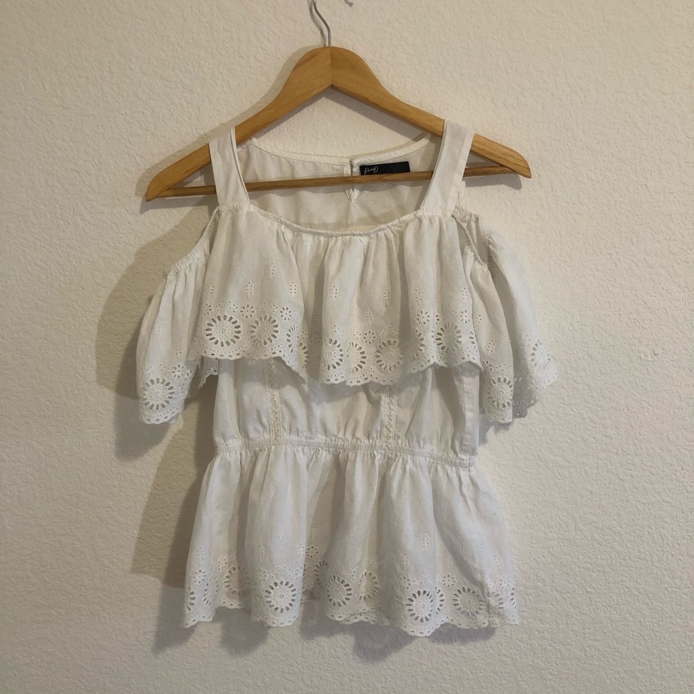 White off the shoulder top